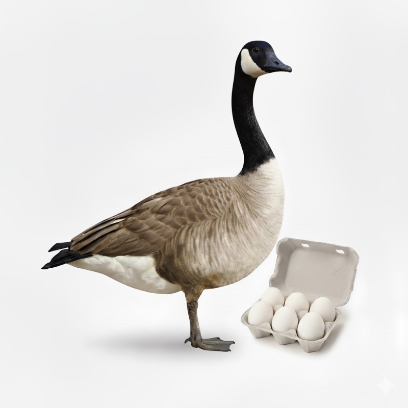 Organic Goose Egg (Half Dozen) (Seasonal)